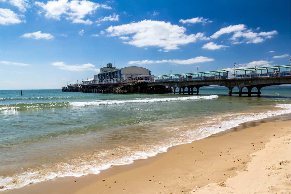 Bournemouth Pier and Beach.